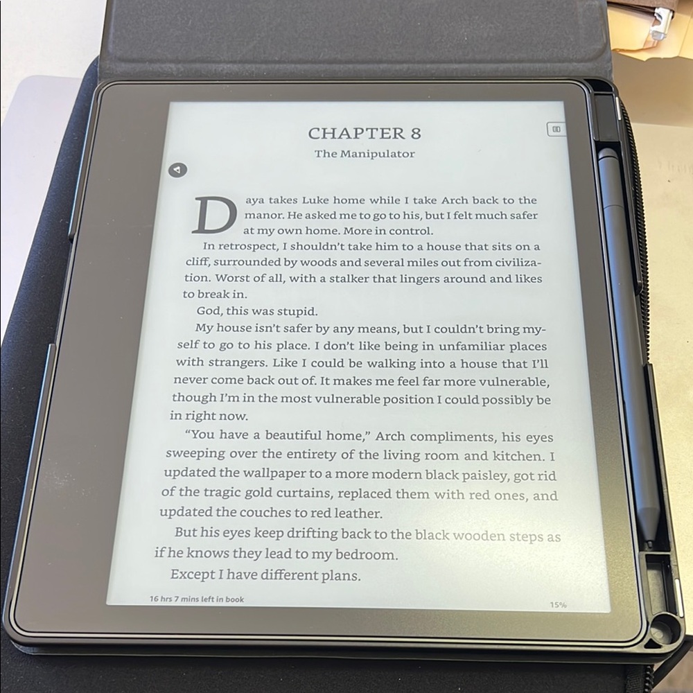 Black Tablet with Stylus